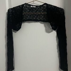 Black Lace Bolero Shrug
